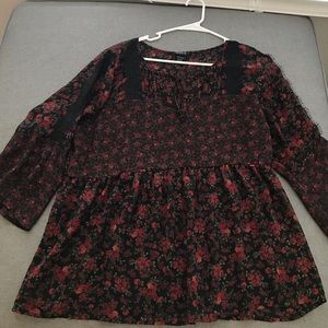 Torrid baby doll sheer top